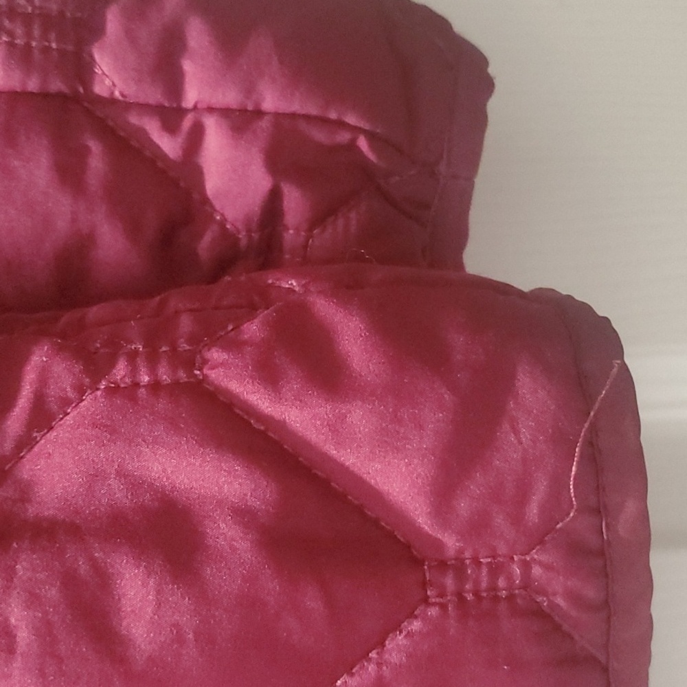 Eddie Bauer Jacket Womens Size XL X-large Quilted Jacket Burgundy - Picture 6 of 9